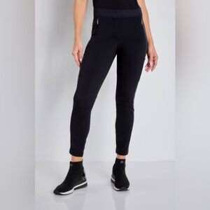 Anatomie Ipant Hybrid Zip Front Slim Fit Pant in Black